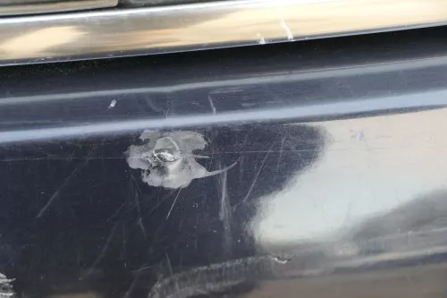 Audi A6 4B Limousine Stoßstange hinten Heckstoßstange Stoßfänger blau LZ5L PDC (152412)