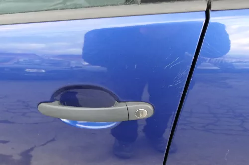 VW Golf 5 V 1K Tür vorne links Fahrertür 4/5-Türer blau LA5J laserblue TÜRBLATT  (152910)