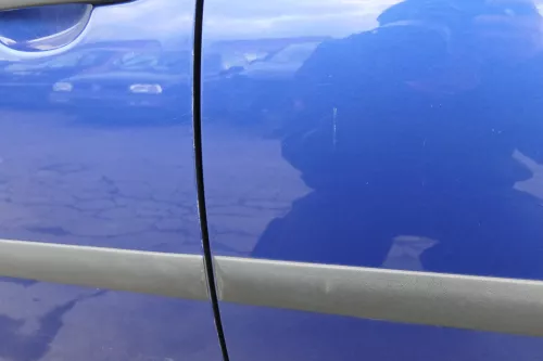 VW Golf 5 V 1K Tür mit Türrahmen hinten links 4/5-Türer blau laserblue LC5J (152911)