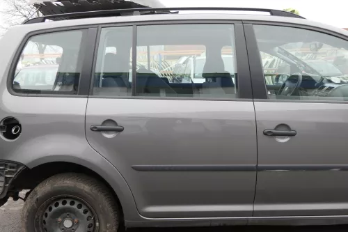 VW Touran 1T 1T3 Tür hinten rechts grau LD7S mit Scheibe - sonstg ohne Anbauteil (152933)