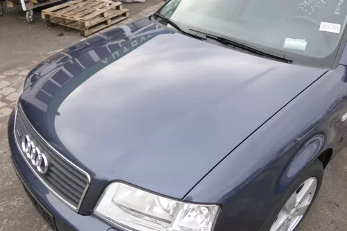 Audi A6 4B Motorhaube Klappe vorn Facelift (ab. Mitte 2002) grau LY5X aquablau (153926)