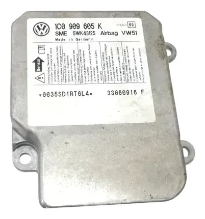 VW Polo 9N 9N3 Steuergerät Airbag Airbagsteuergerät 1C0909605K 017 2/3-Türer 08