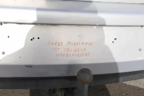 VW Golf 4 Limousine Stoßstange hinten Heckstoßstange Stoßfänger silber grau (155189)