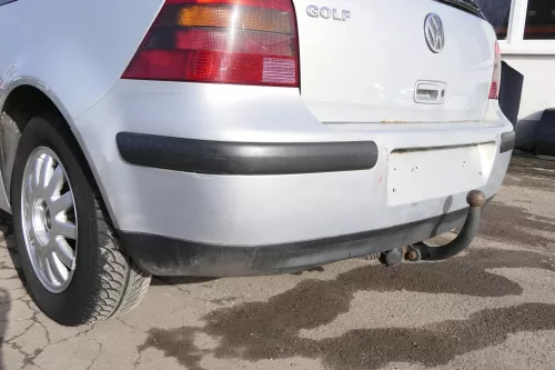 VW Golf 4 Limousine Stoßstange hinten Heckstoßstange Stoßfänger silber grau (155189)