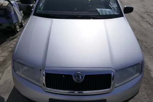 Skoda Fabia 6Y Motorhaube KLappe vorne silber grau LF7T mit Grill