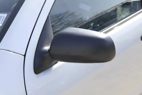 Skoda Fabia 6Y mechanischer Spiegel Außenspiegel links schwarz Glas (155358)