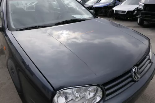 VW Golf 4 Motorhaube Haube Klappe vorne grau LC7V blue anthrazit - Hagel Dellen (155489)