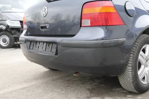 VW Golf 4 Limousine Stoßstange hinten Heckstoßstange Stoßfänger blau grau LC7V (155501)