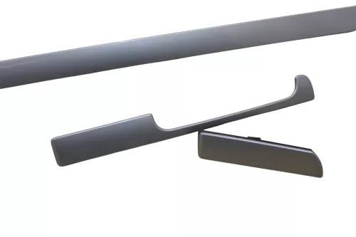 VW Golf 5 1K Verkleidung Abdeckung Dekor silber links + rechts titan grau (155520)