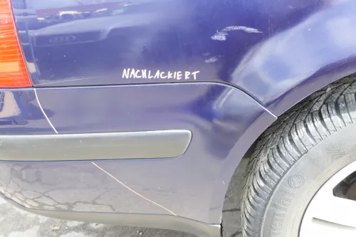 VW Golf 4 Kombi Avant Stoßstange hinten Heckstoßstange Stoßfänger blau LB5N (155532)