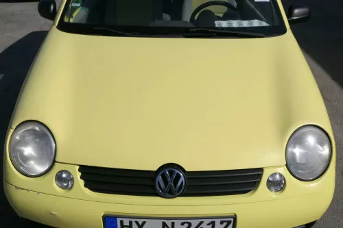 VW Lupo Motorhaube KLappe vorne gelb LD1B Frontklappe Haube - Hagel Dellen!