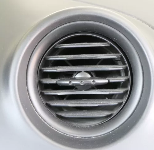 Seat Ibiza 6L Lüftungsdüse Düse Lüftung mitte Armaturenbrett schwarz (155695)