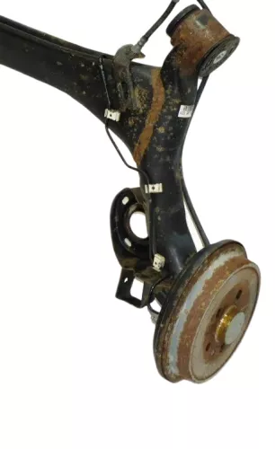 VW Polo 9N3 Ibiza 6L Achse hinten Hinterachse Achsträger mit ABS Trommelbremse (155706)