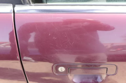 Audi A6 4A C4 Tür Türblatt vorne rechts Beifahrertür rot braun LZ3N ohneAnbautei (155804)
