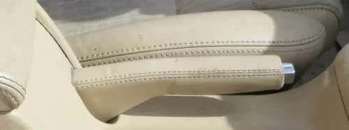 VW Passat 3BG Handbremse Feststellbremse Leder beige sonnenbeige