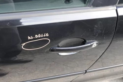 VW Polo 9N 9N3 Tür vorne links Fahrertür 2/3-Türer schwarz uni L041 ohneAnbautei (155949)