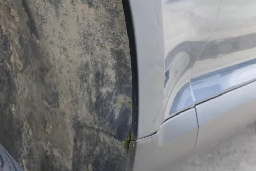 VW Touareg 7L Kotflügel vorne links grau LD7U original (156011)