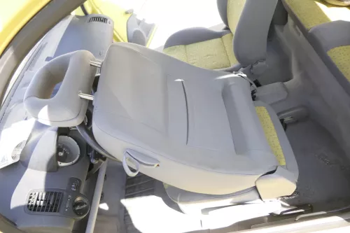 Seat Arosa VW Lupo Sitz vorn links Fahrersitz Höhenverstellung höhenverste gelb (156231)
