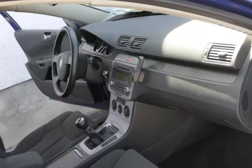 VW Passat 3C Mittelkonsole Verkleidung um Radio Abdeckung Dekor titan silber 45T (156251)
