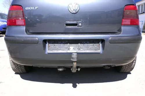VW Golf 4 Limousine Stoßstange hinten Heckstoßstange Stoßfänger blau grau LC7V c (156271)