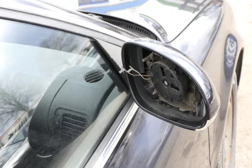 VW Passat 3BG elektrischer Spiegel Außenspiegel rechts schwarz LC9Z Blinker Krat (156469)