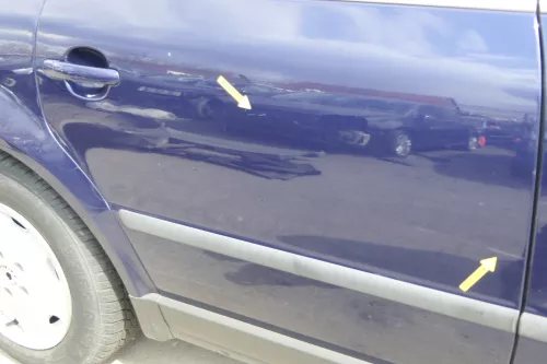 VW Passat 3B 3BG Kombi Variant Tür hinten rechts schwarz blau indigoblau LB5N (156566)