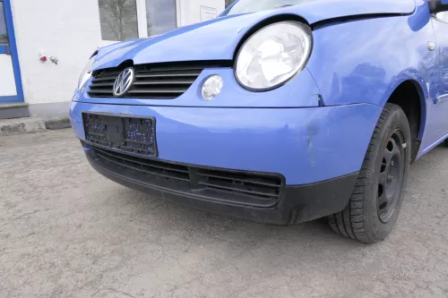 VW Lupo Stoßstange vorne Frontstoßstange Stoßfänger blau softblau LR5A vorn (156882)