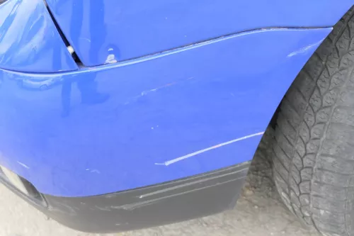 VW Lupo Stoßstange vorne Frontstoßstange Stoßfänger blau jazzblue LW5Z vorn (156899)