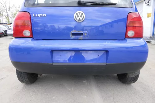 VW Lupo Stoßstange hinten Heckstoßstange Stoßfänger blau jazzblue lW5Z