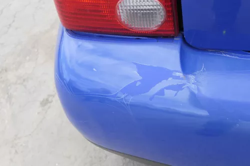 VW Lupo Stoßstange hinten Heckstoßstange Stoßfänger blau jazzblue lW5Z (156902)