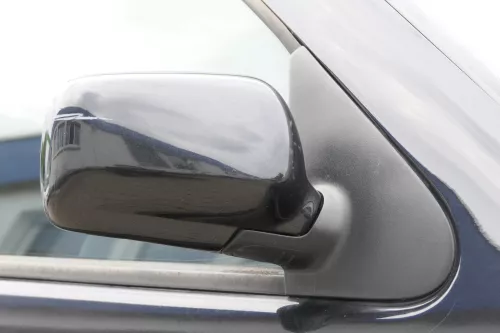 VW Polo 6N manueller manuell Spiegel Außenspiegel rechts + Glas schwarz LC9Z (157168)