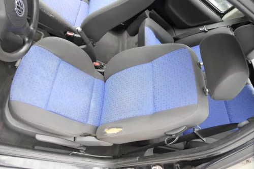 Seat Arosa Lupo Sitz vorne links Fahrersitz Höhenverstellung dunkel blau