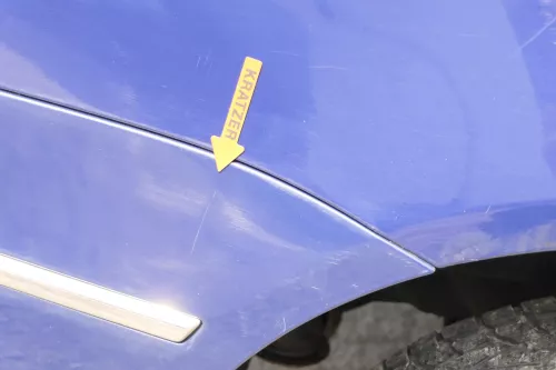 VW Passat 3C Kombi Stoßstange hinten Heckstoßstange Stoßfänger blau LA5E (157197)