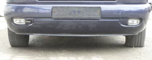VW T4 Multivan Lange Version Stoßstange Frontstoßstange vorne blau LN5Y Nebelsch (157564)