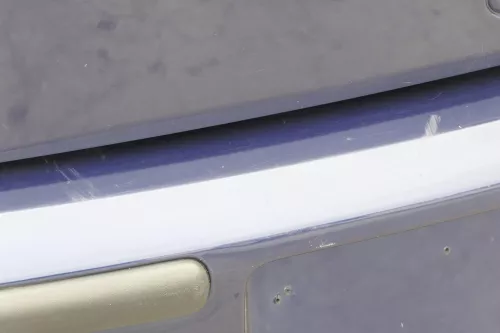 VW Polo 6N2 Stoßstange hinten Heckstoßstange Stoßfänger blau LB5N indigoblau t (157854)