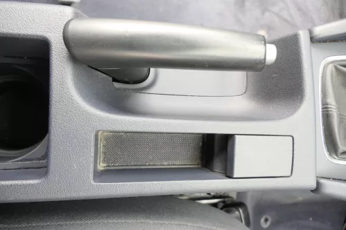 Audi A3 8P Handbremse Feststellbremse schwarz Leder Griff 8P0711303C schwarz