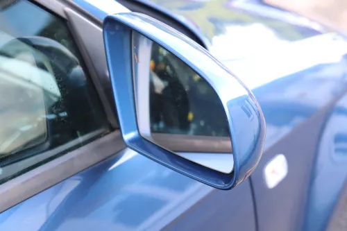 Audi A3 8P elektrischer Spiegel Außenspiegel vorne rechts blau LZ5C mauritius (157955)