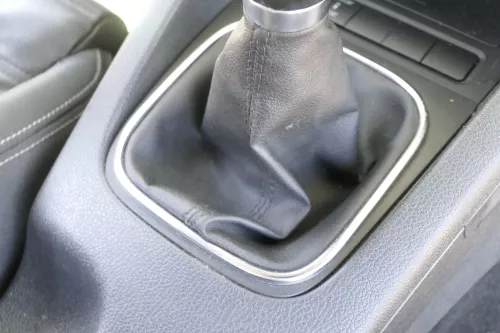 VW Golf 6 Schaltknauf Schaltsack Schaltung Schaltknüppel 6-Gang Leder Sort R-lin (158225)