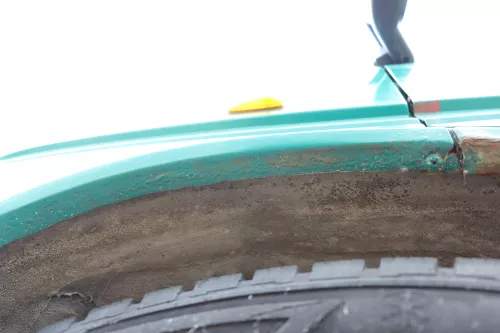 VW LT 35 2D Kotflügel vorne links grün L9ß2 (158697)