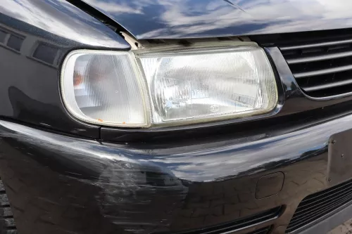 VW Polo 6N Kühlergrill Grillleiste vorne Leiste + Grill schwarz LC9Z blackmagic (158816)