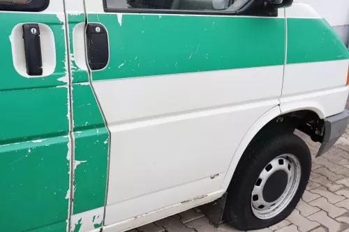 VW T4 Tür vorne rechts weiß R902 Beifahrertür 701831056H bis ca. 1996. (158846)
