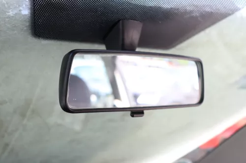 VW Fox 5Z Spiegel Innen Innenspiegel Rückspiegel schwarz 5Z0857511C 1S UP Mii (159036)