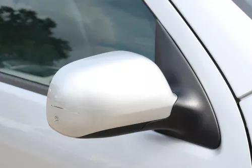 Skoda Fabia 6Y elektrisch Spiegel Außenspiegel rechts silber LF7T + Glas