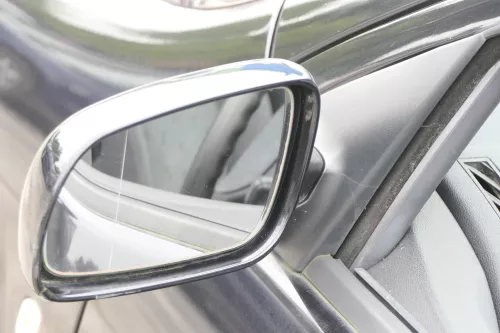 Skoda Fabia 6Y elektrisch Spiegel Außenspiegel links mit Glas schwarz LF9R - RIß (159275)