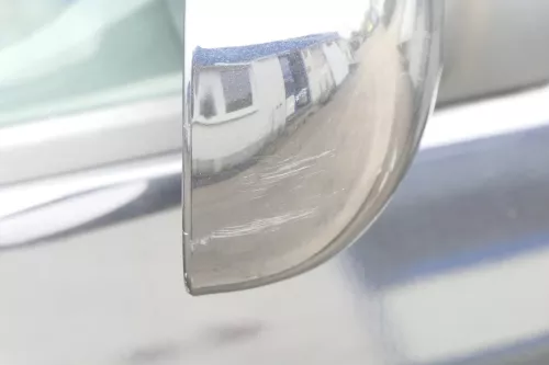 Skoda Fabia 6Y elektrisch Spiegel Außenspiegel rechts mit Glas schwarz LF9R d (159276)