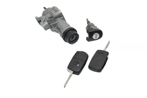 VW Polo 9N 9N3 Schloßsystem 1x Türschloß 2x FunkSchlüssel Schloß Zündschloß