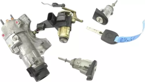 VW Polo 9N 9N3 Schloßsystem 2x Tür Heckschloß 1x Schlüssel Schloß Zündschloß