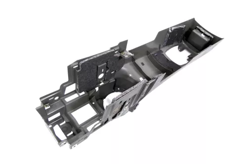 Audi A2 8Z Mitteltunnel hinten Verkleidung um Handbremse Konsole - swing grau (159562)