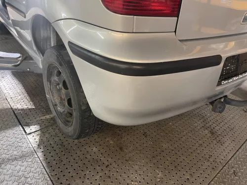 VW Polo 6N2 Stoßstange hinten Heckstoßstange Stoßfänger blau silber LB7Z (159698)