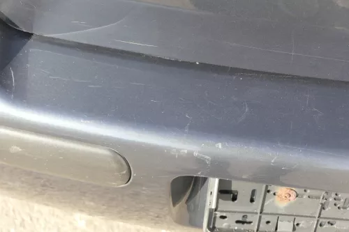 VW Golf 4 Limousine Stoßstange hinten Heckstoßstange Stoßfänger blau grau LC7V h (159719)